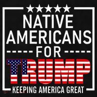 Native Americans For Trump Conservative Ladies PosiCharge Tri-Blend Wicking Tank thumb 2