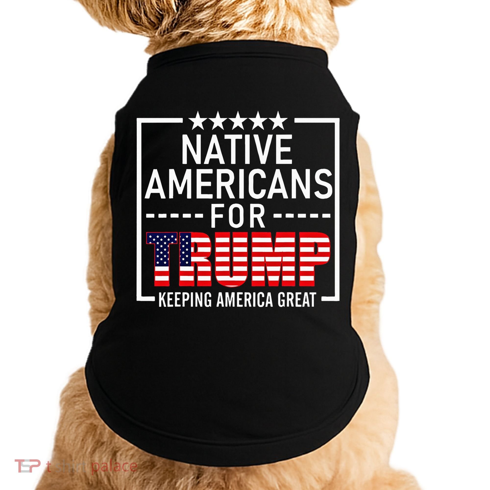 Native Americans For Trump Conservative Doggie Tank