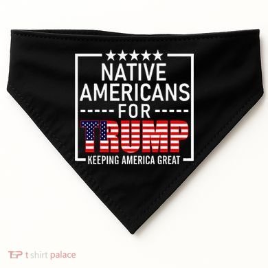 Native Americans For Trump Conservative USA-Made Doggie Bandana