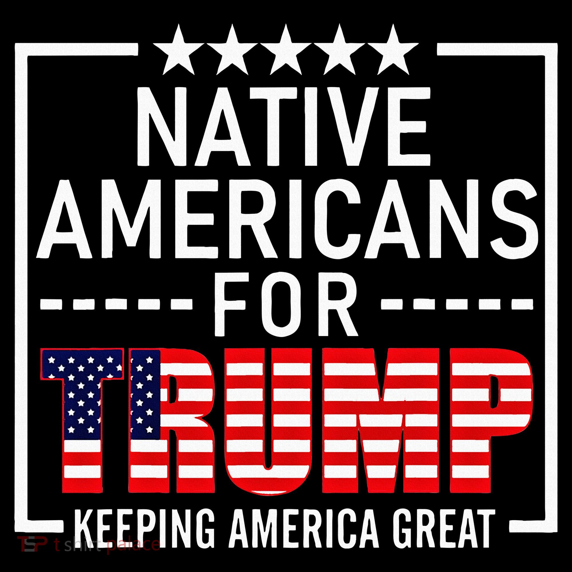 Native Americans For Trump Conservative USA-Made Doggie Bandana