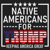 Native Americans For Trump Conservative Beanie thumb 2