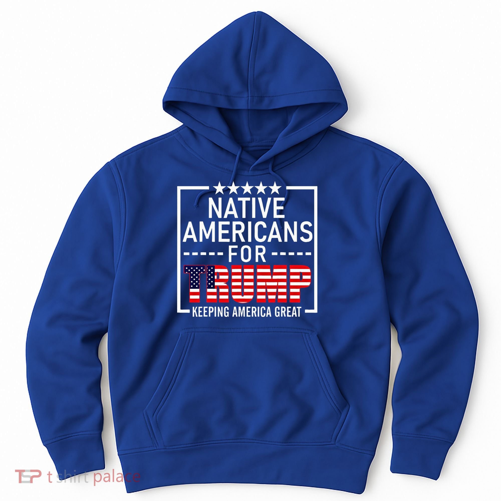 Native Americans For Trump Conservative Hoodie