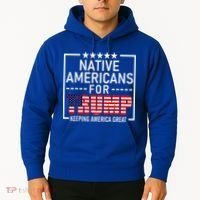 Native Americans For Trump Conservative Hoodie thumb 2