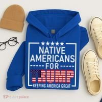 Native Americans For Trump Conservative Hoodie thumb 4