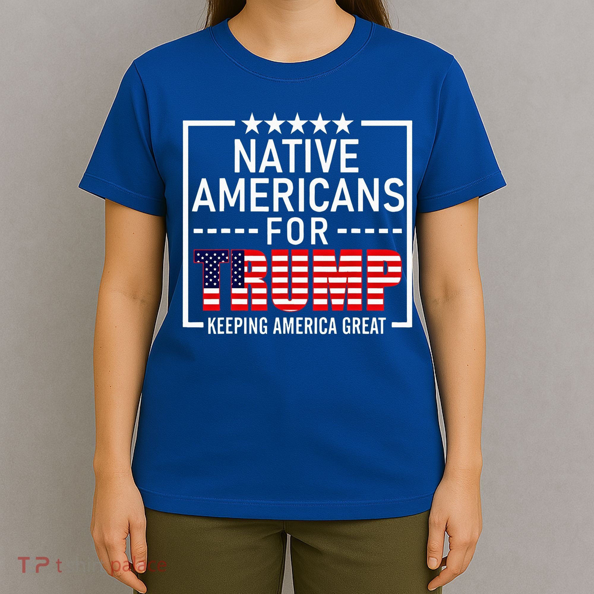 Native Americans For Trump Conservative T-Shirt