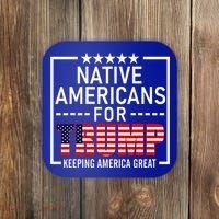 Native Americans For Trump Conservative Coaster thumb 0