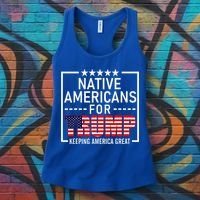 Native Americans For Trump Conservative Women's Tank Top thumb 3