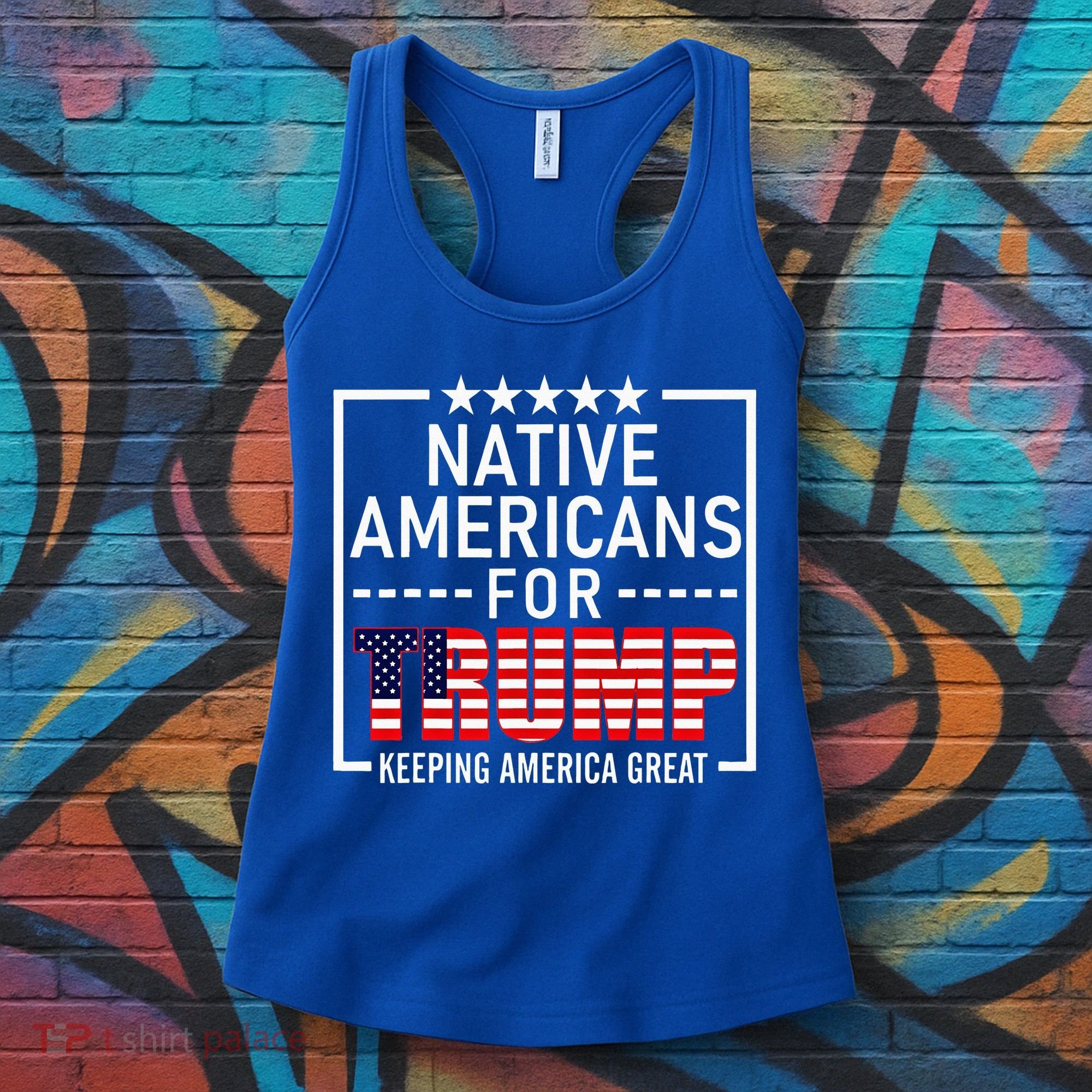 Native Americans For Trump Conservative Women's Tank Top