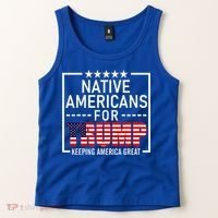 Native Americans For Trump Conservative Tank Top thumb 2