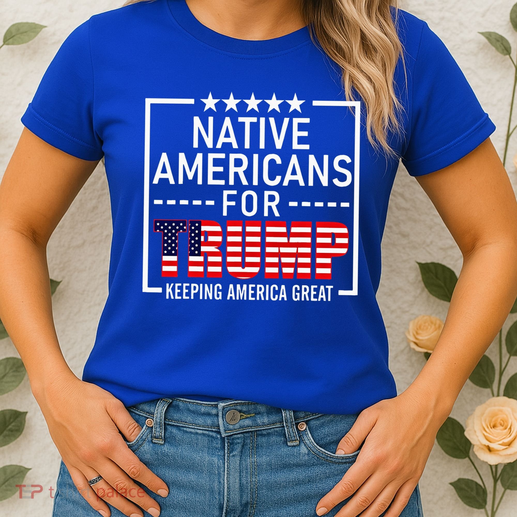 Native Americans For Trump Conservative Women's T-Shirt