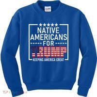 Native Americans For Trump Conservative Kids Sweatshirt thumb 0