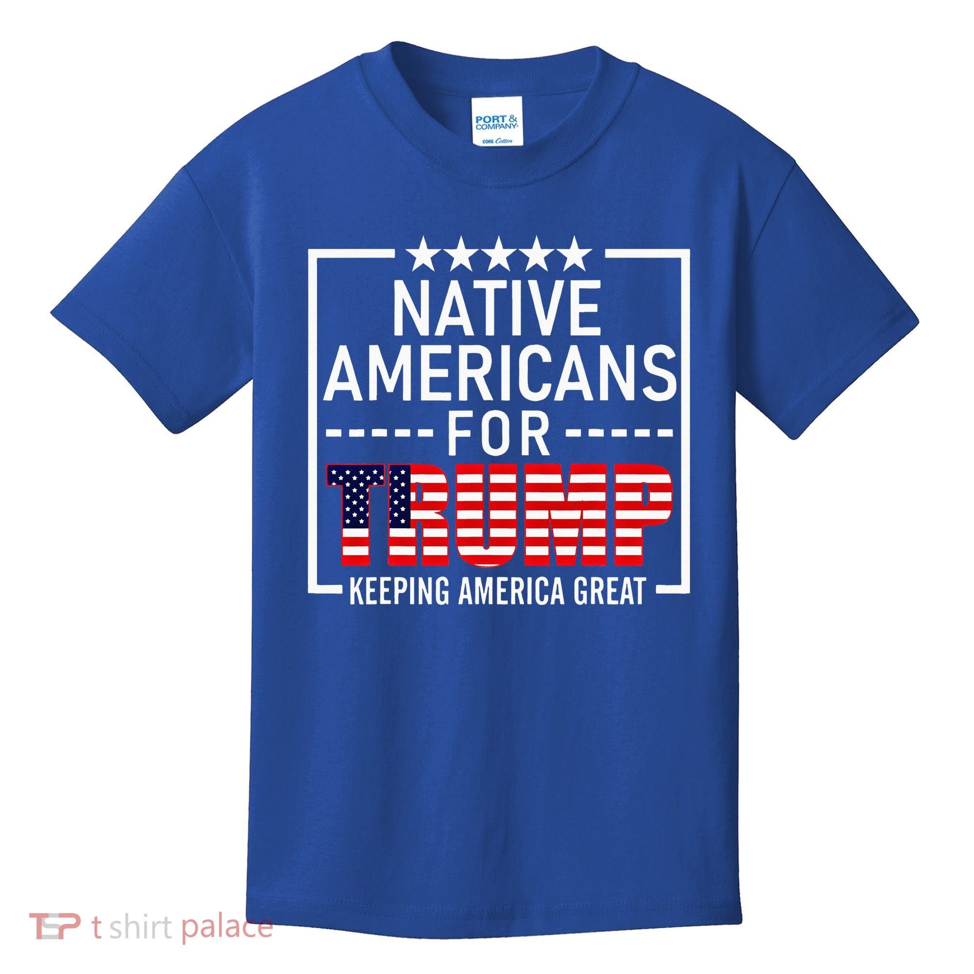 Native Americans For Trump Conservative Kids T-Shirt