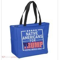 Native Americans For Trump Conservative Tote Bag thumb 2