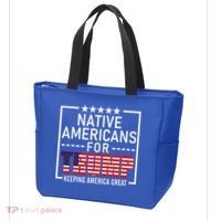 Native Americans For Trump Conservative Tote Bag thumb 3