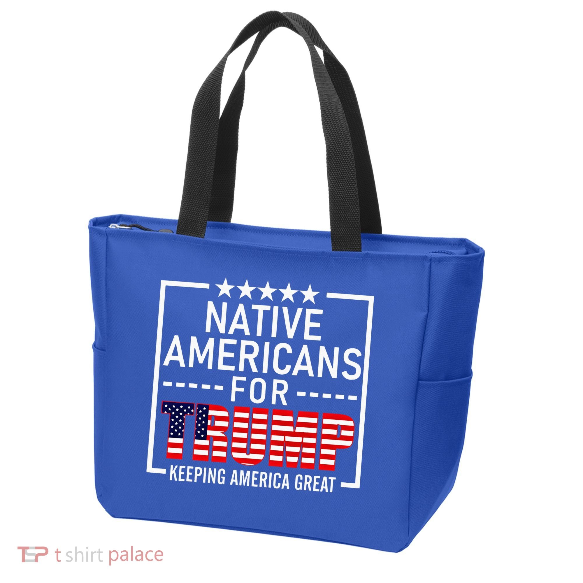 Native Americans For Trump Conservative Tote Bag