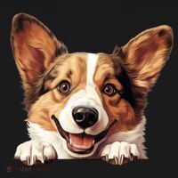 Nice And Funny Peeking Dog Cardigan Welsh Corgi Cute Gift Bucket Hat thumb 4