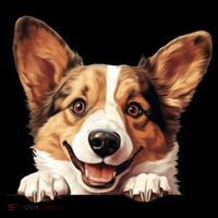Nice And Funny Peeking Dog Cardigan Welsh Corgi Cute Gift Coffee Mug thumb 5