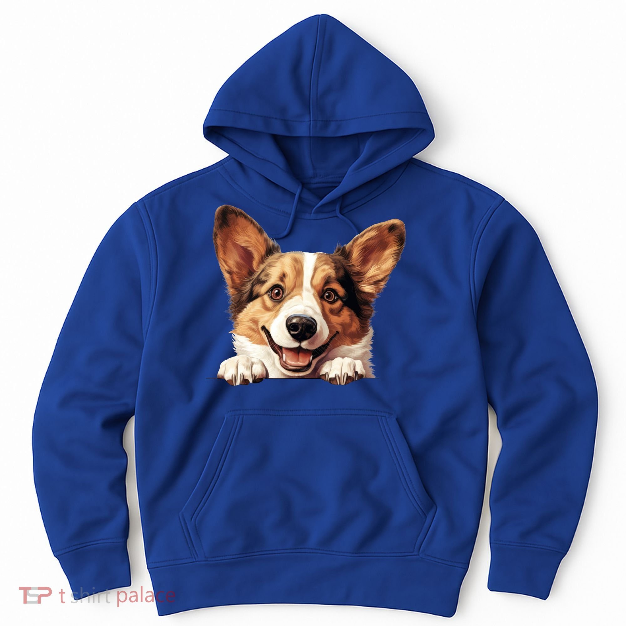 Nice And Funny Peeking Dog Cardigan Welsh Corgi Cute Gift Hoodie