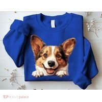 Nice And Funny Peeking Dog Cardigan Welsh Corgi Cute Gift Sweatshirt thumb 2