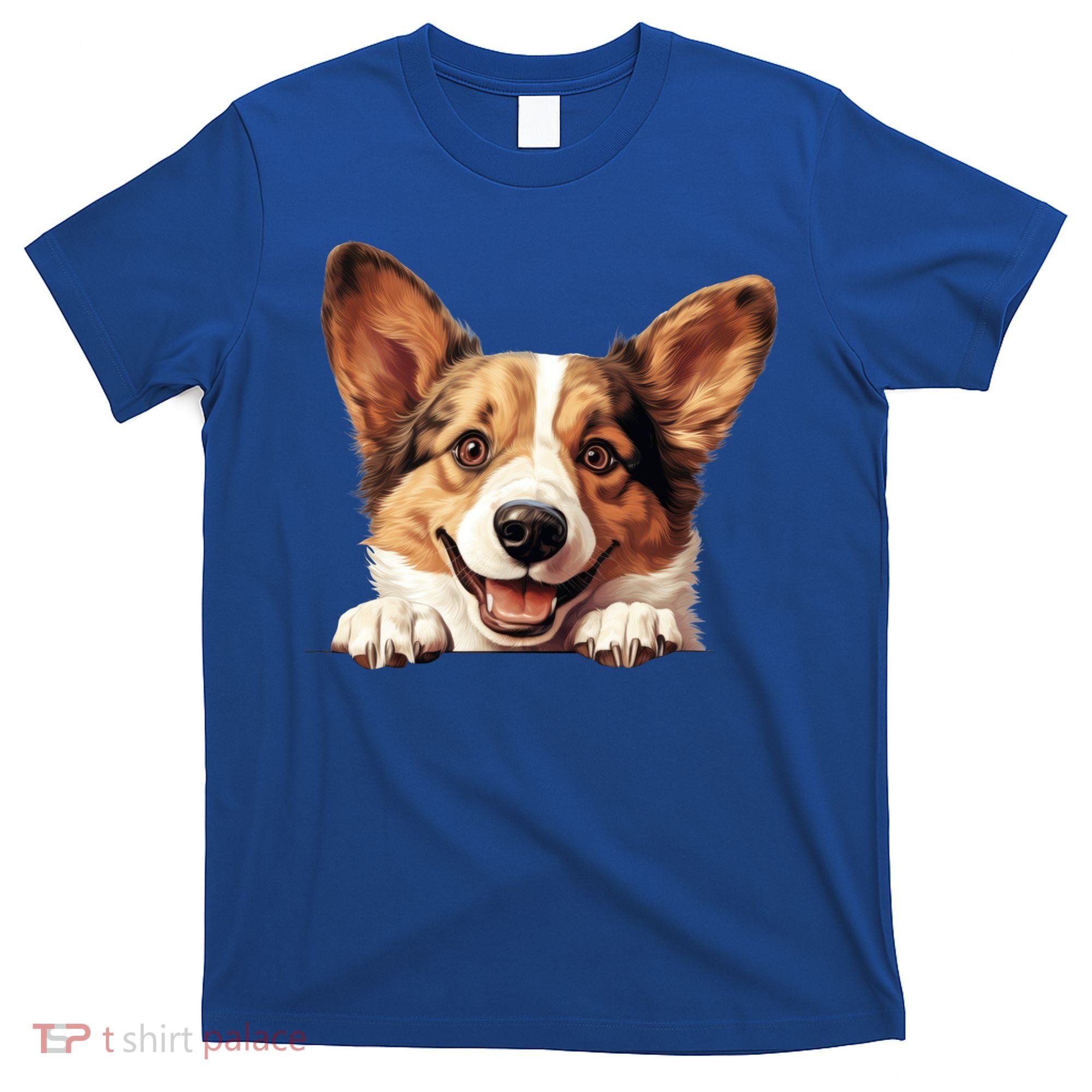 Nice And Funny Peeking Dog Cardigan Welsh Corgi Cute Gift T-Shirt