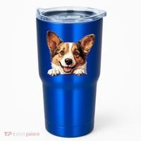Nice And Funny Peeking Dog Cardigan Welsh Corgi Cute Gift Tumbler thumb 0