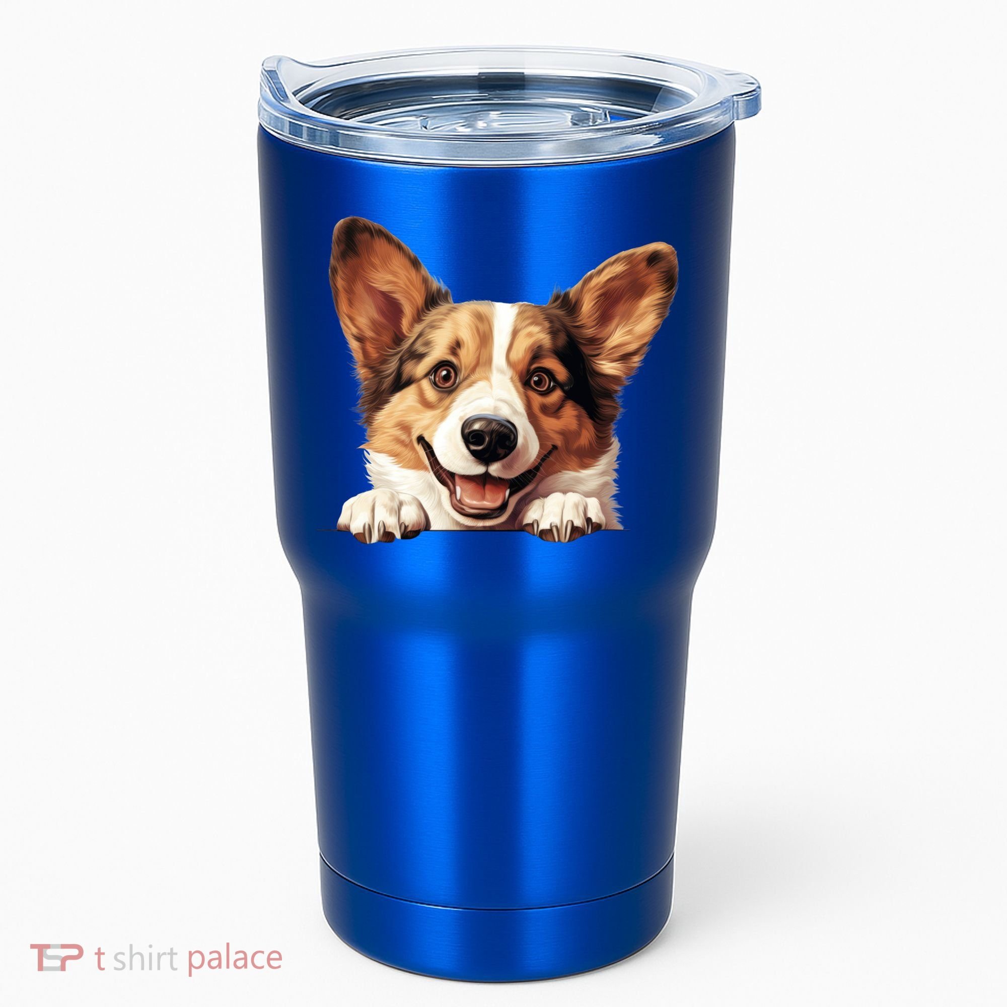 Nice And Funny Peeking Dog Cardigan Welsh Corgi Cute Gift Tumbler