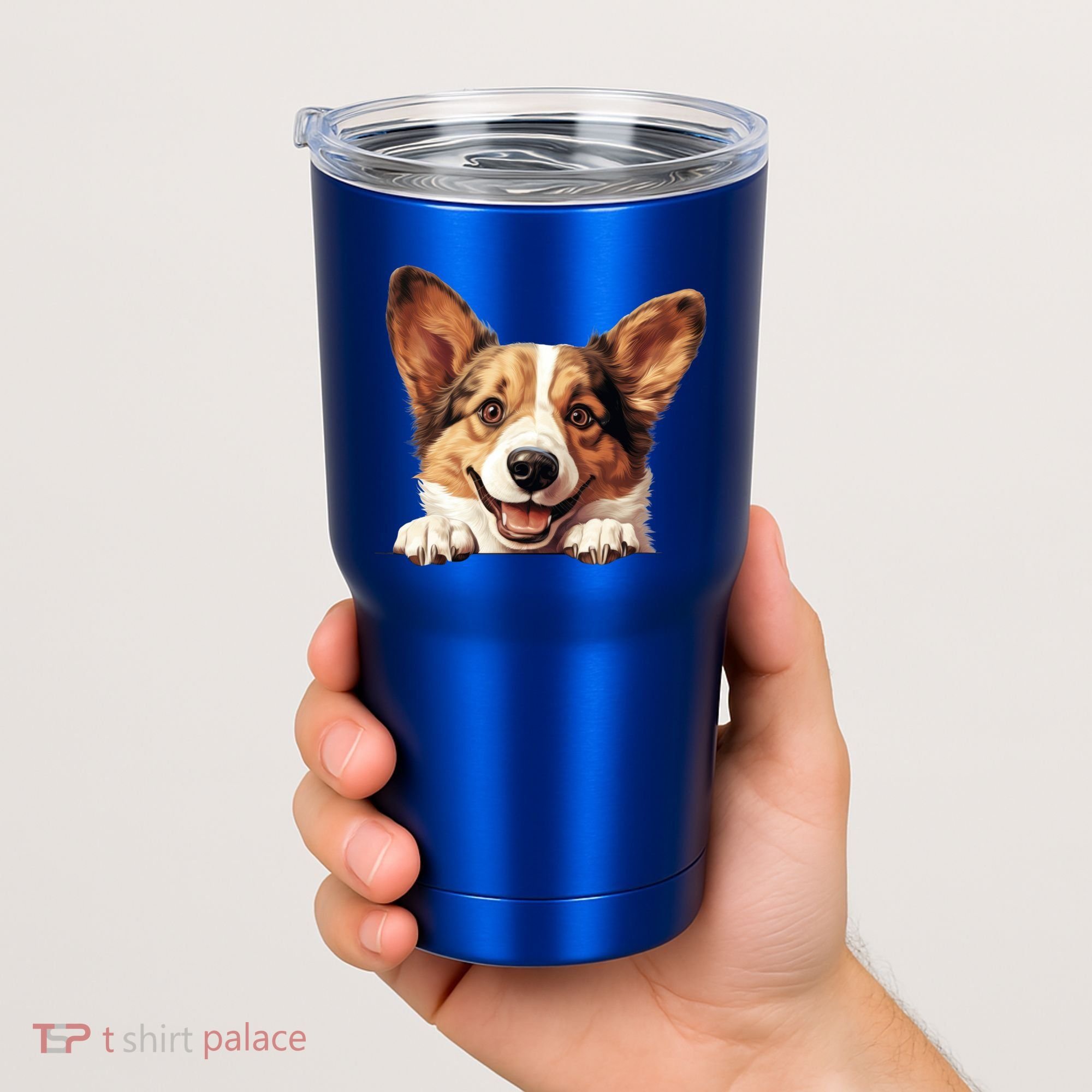 Nice And Funny Peeking Dog Cardigan Welsh Corgi Cute Gift Tumbler