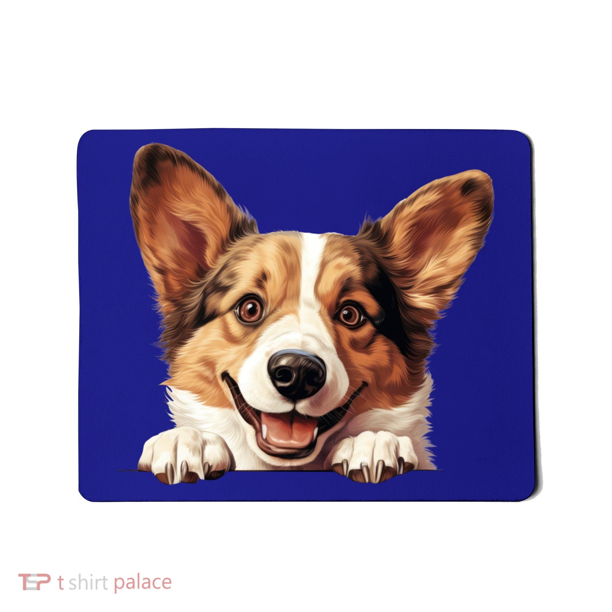 Nice And Funny Peeking Dog Cardigan Welsh Corgi Cute Gift Mousepad