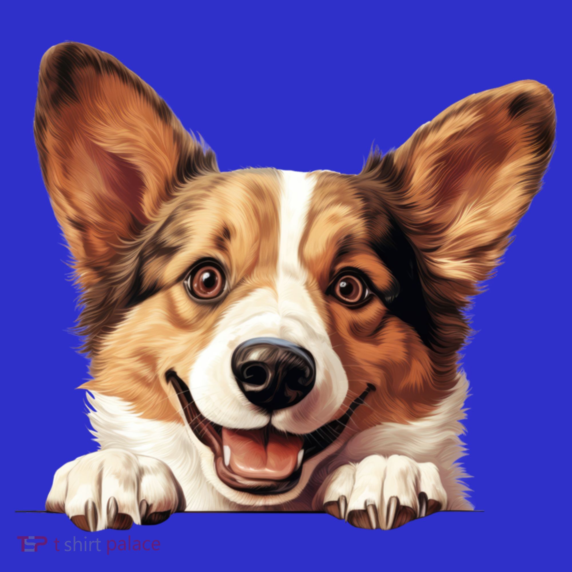 Nice And Funny Peeking Dog Cardigan Welsh Corgi Cute Gift Mousepad