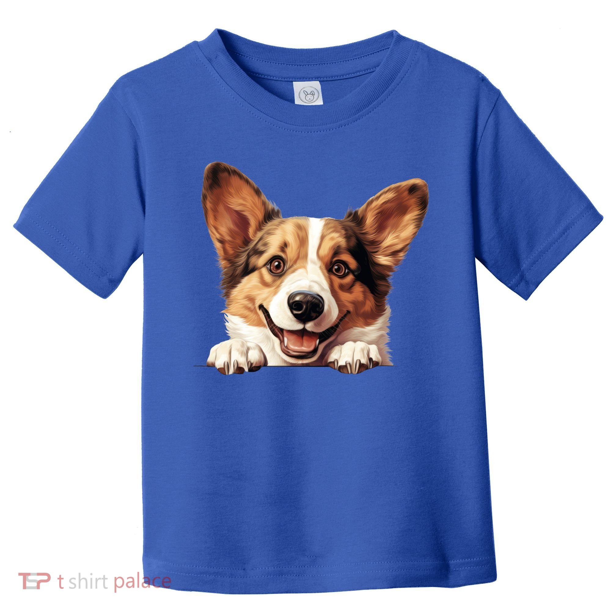 Nice And Funny Peeking Dog Cardigan Welsh Corgi Cute Gift Toddler T-Shirt