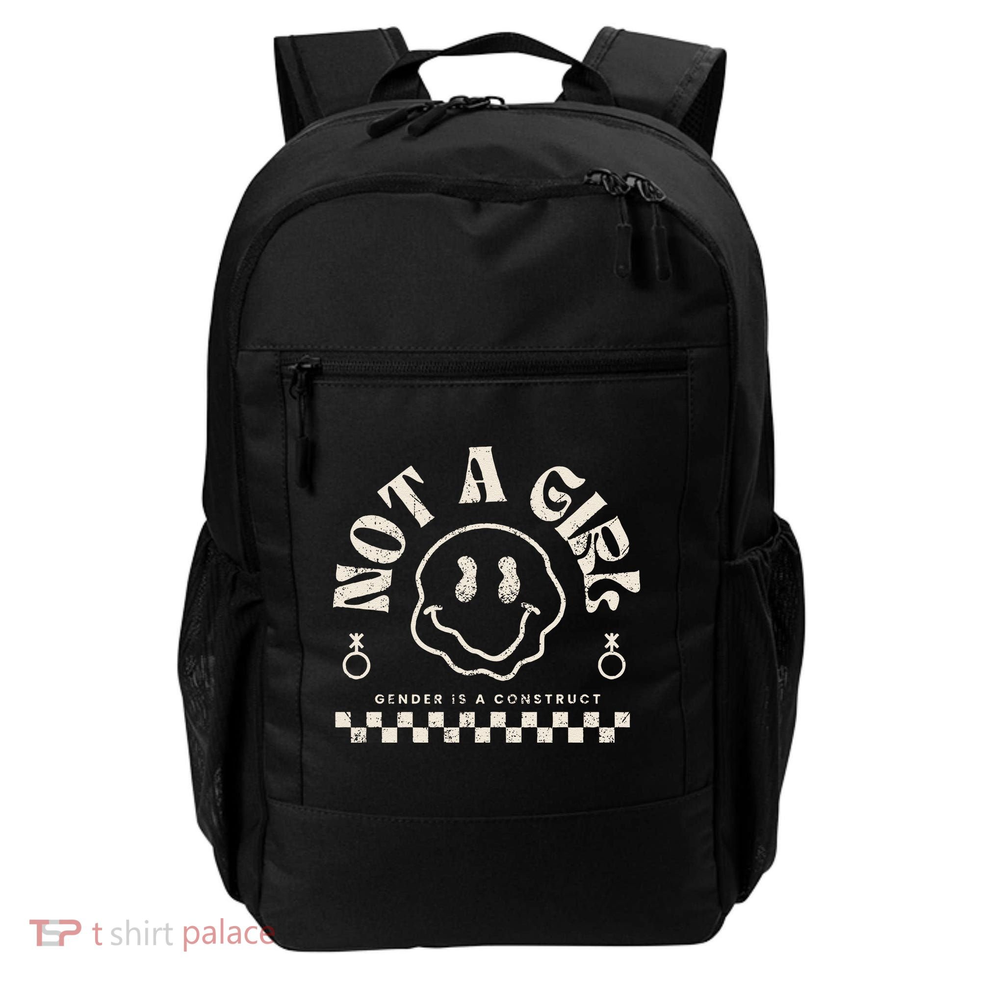 Not A Girl Non Binary  Gender Is A Construct Backpack