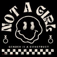 Not A Girl Non Binary  Gender Is A Construct Backpack thumb 2