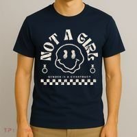 Not A Girl Non Binary  Gender Is A Construct T-Shirt thumb 3