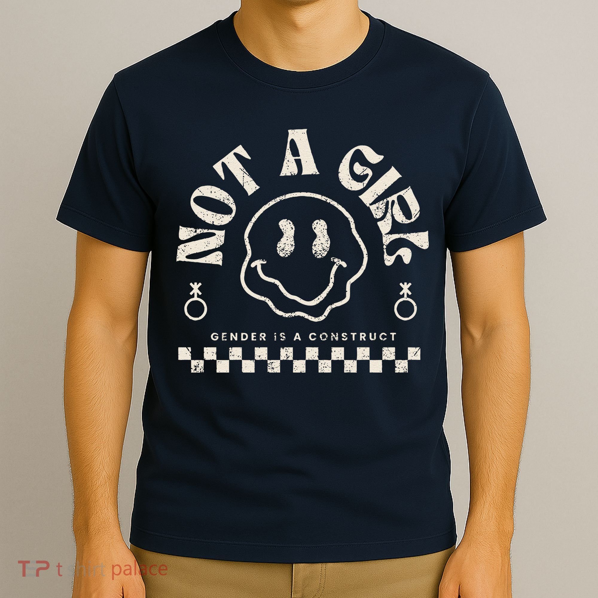 Not A Girl Non Binary  Gender Is A Construct T-Shirt