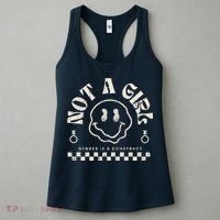 Not A Girl Non Binary  Gender Is A Construct Women's Tank Top thumb 3