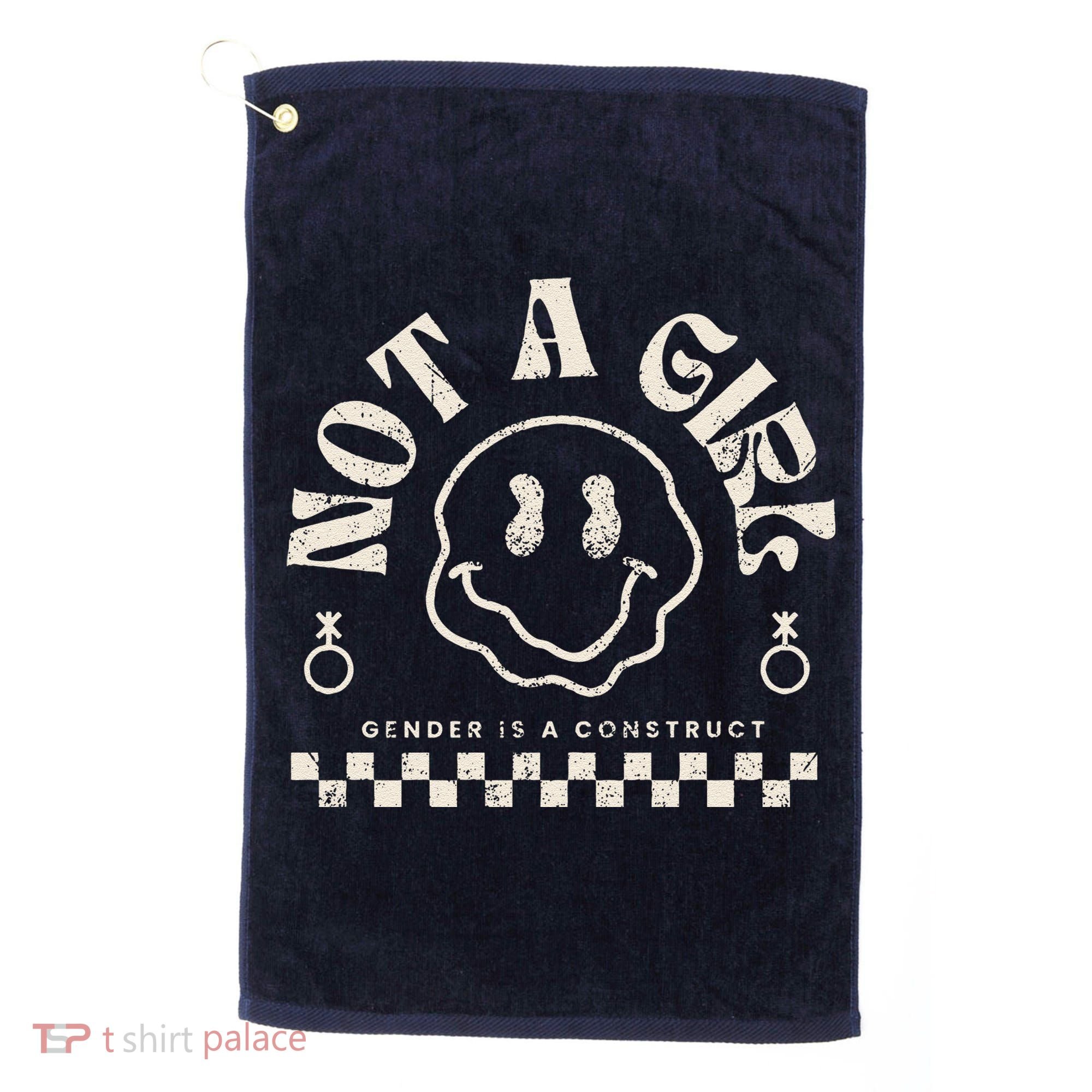 Not A Girl Non Binary  Gender Is A Construct Golf Towel