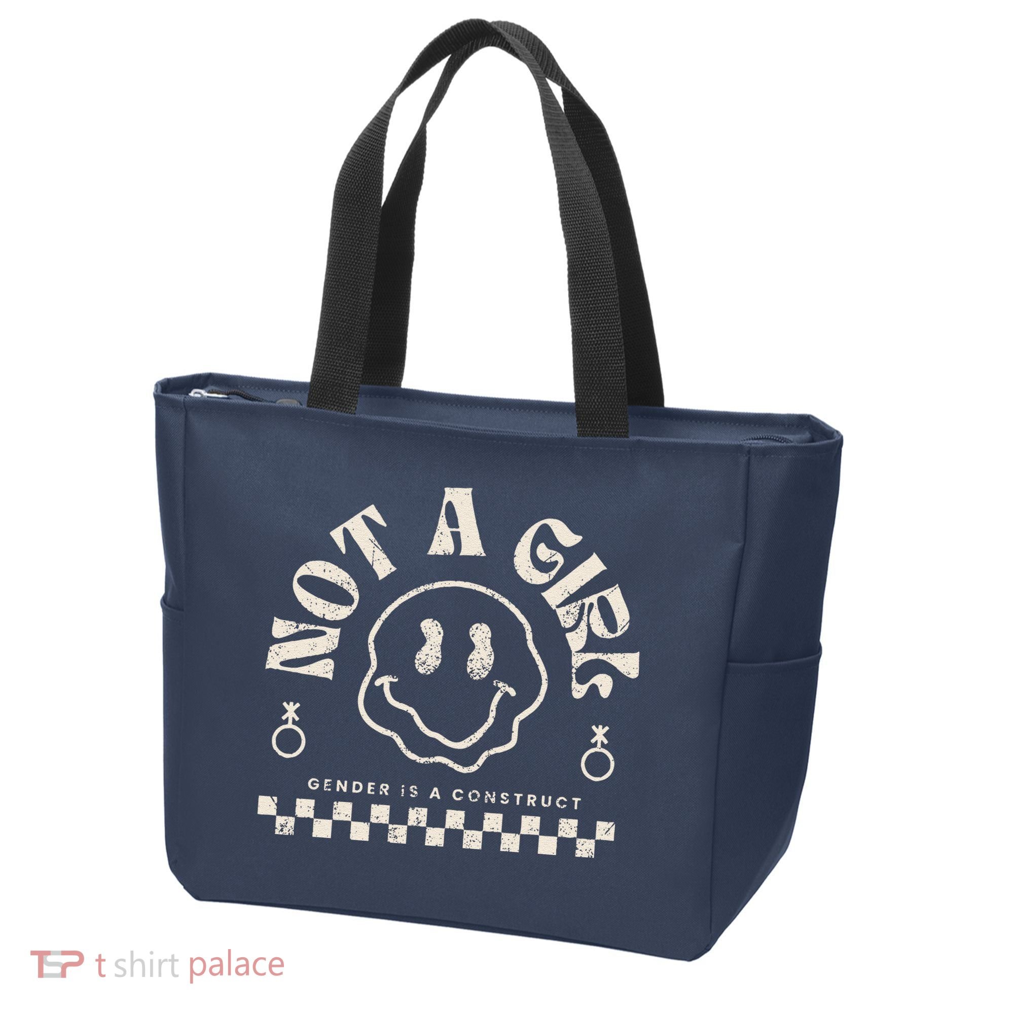 Not A Girl Non Binary  Gender Is A Construct Tote Bag
