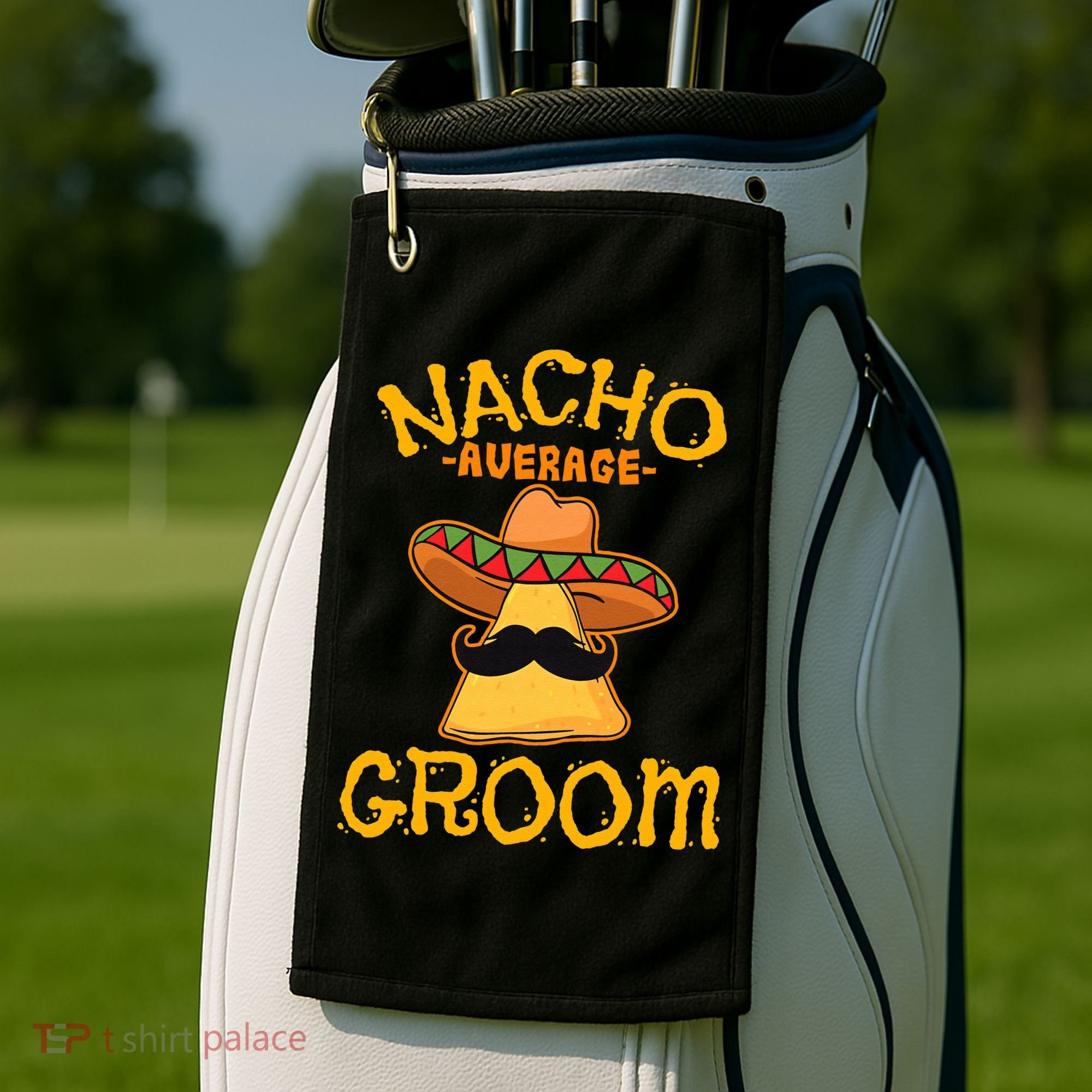 Nacho Average Groom Mexican Dish Husband Cinco De Mayo Golf Towel