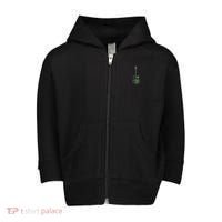 Nature Acoustic Guitar Forest Landscape Toddler Zip Fleece Hoodie thumb 0