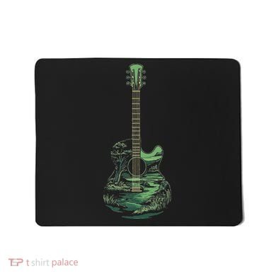 Nature Acoustic Guitar Forest Landscape Mousepad