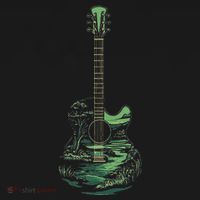 Nature Acoustic Guitar Forest Landscape Mousepad thumb 1