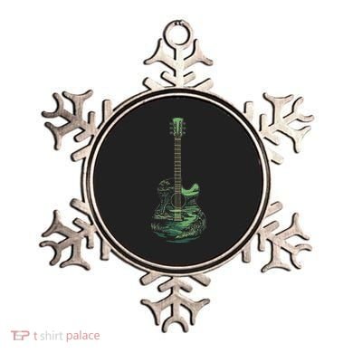 Nature Acoustic Guitar Forest Landscape Ornament