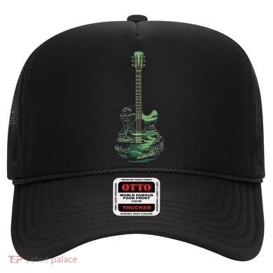 Nature Acoustic Guitar Forest Landscape Hat