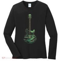 Nature Acoustic Guitar Forest Landscape Women's Long Sleeve Shirt thumb 0
