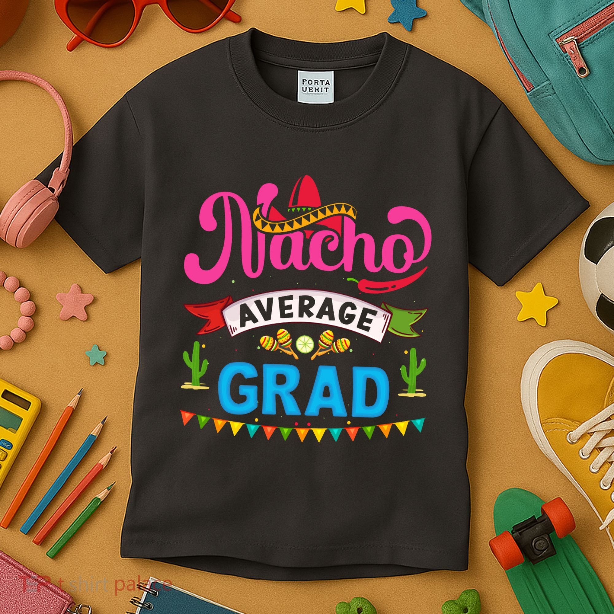 Nacho Average Grad Cinco De Mayo Kids T-Shirt