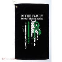 Nobody Alonefunny Gift Traumatic Brain Injury Awareness Ribbon Gift Golf Towel thumb 0