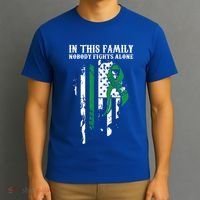 Nobody Alonefunny Gift Traumatic Brain Injury Awareness Ribbon Gift T-Shirt thumb 3