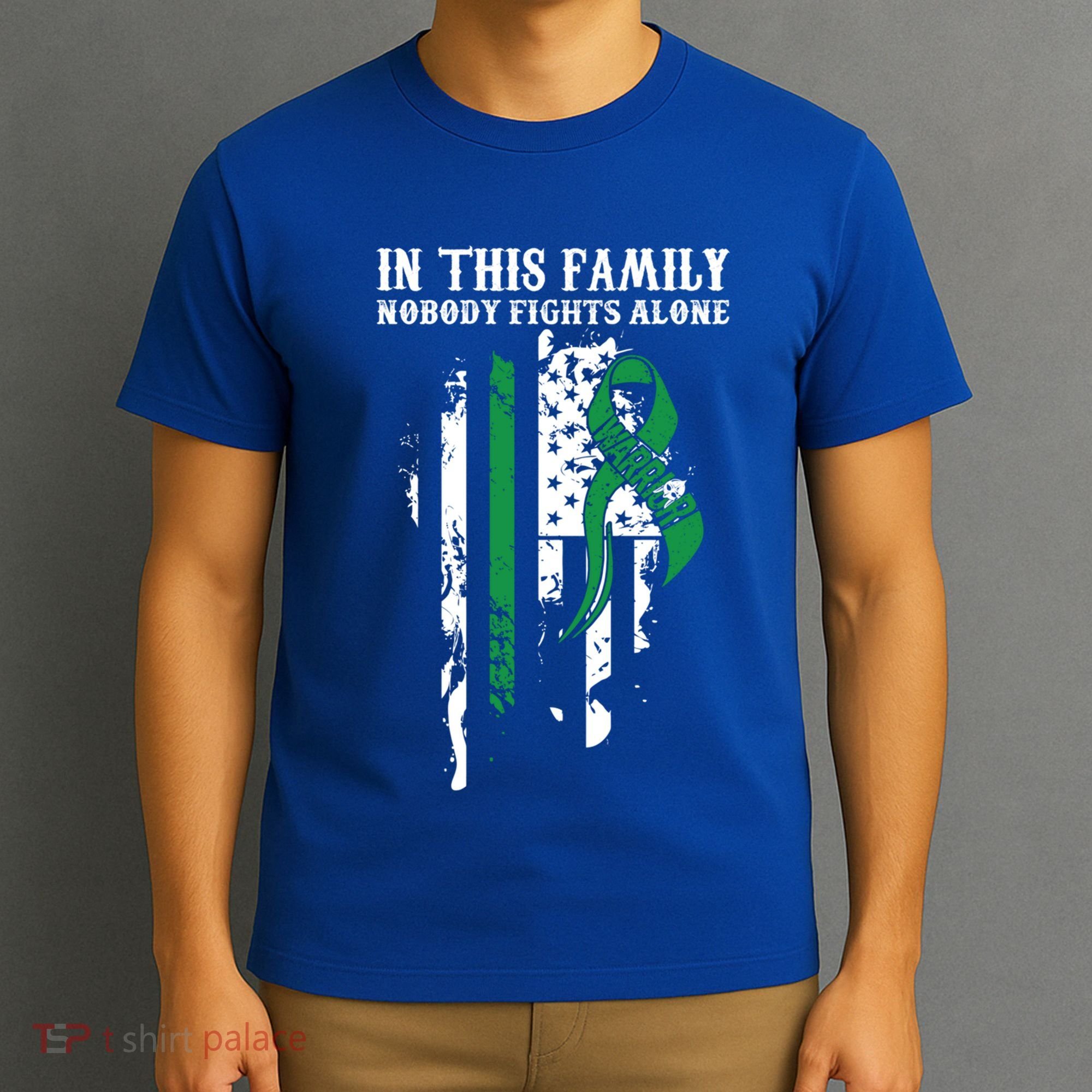Nobody Alonefunny Gift Traumatic Brain Injury Awareness Ribbon Gift T-Shirt