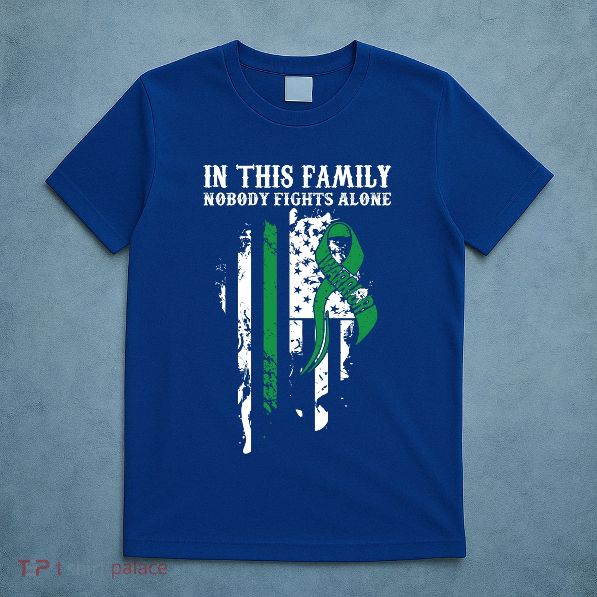 Nobody Alonefunny Gift Traumatic Brain Injury Awareness Ribbon Gift T-Shirt