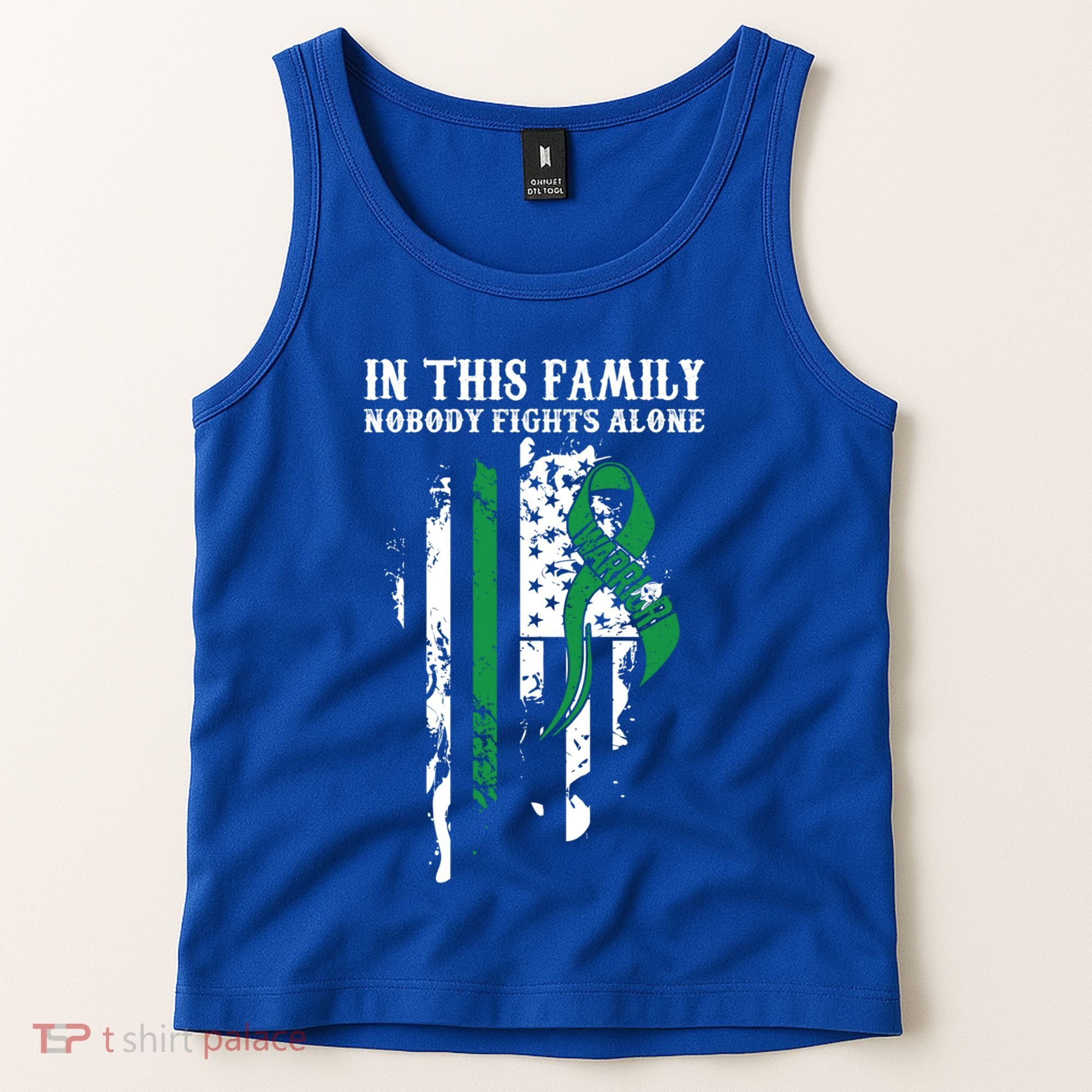 Nobody Alonefunny Gift Traumatic Brain Injury Awareness Ribbon Gift Tank Top